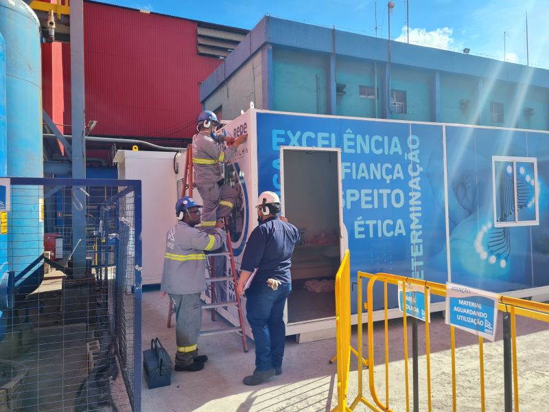 Mobilização do Canteiro – Cobertura em Arcos.