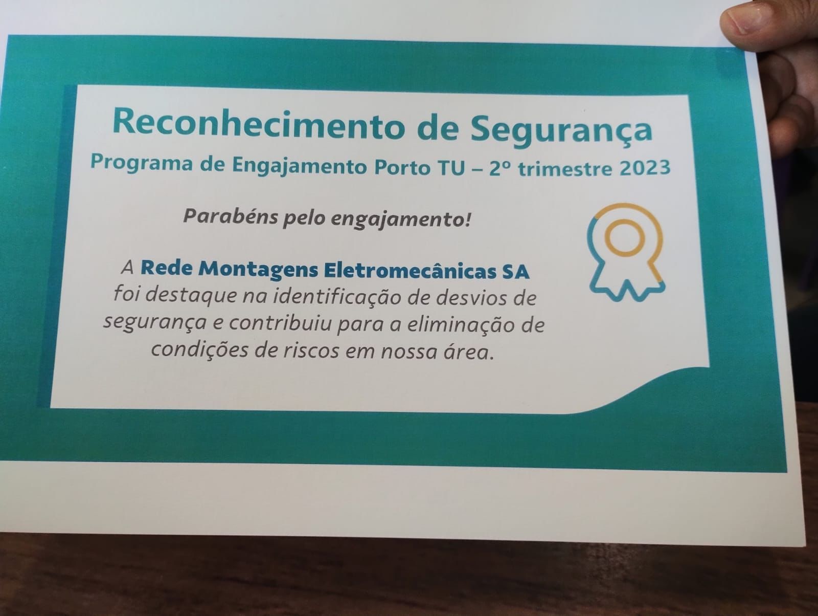 Excelência em Segurança Reconhecida pelo Programa de Engajamento Porto TU